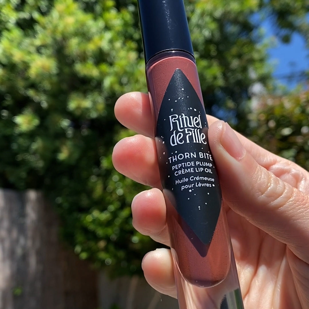 Rose Bloom | Thorn Bite Peptide Plump Crème Lip Oil - Rituel de Fille